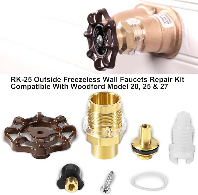 RK-25 Repair Kit, Outside Faucet Metal Handle Compatible - Image 2