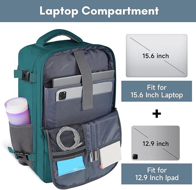 Taygeer Laptop Backpack, Airline Approved Carry On - Image 6