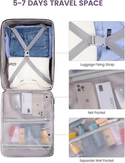 LOVEVOOK 50L Travel Backpack for Women & Men, Airline Approved Carry On Luggage - Image 9