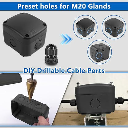 Waterproof Junction Box, Nineleaf IP66 Weatherproof Electrical Project Boxes - Image 6