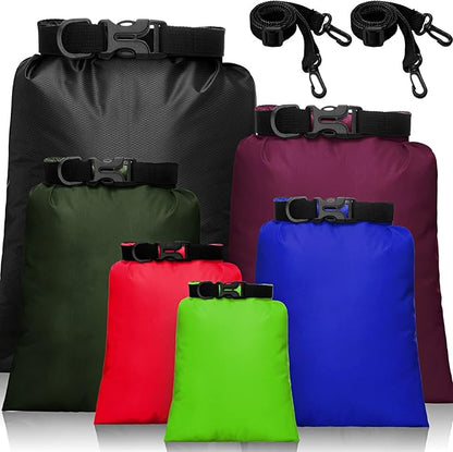Shappy 6/12 Pcs Waterproof Dry Bags, Lightweight Outdoor Waterproof Dry Stuff by Shappy
