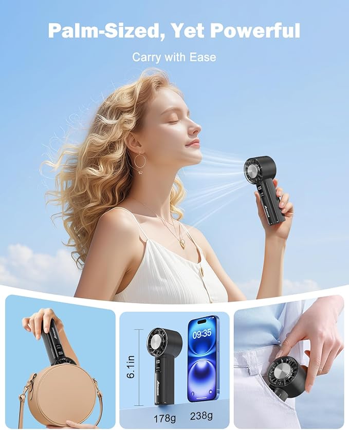 AMACOOL Handheld Fan with Ice Cooler, Mothers Day Gifts - Image 5