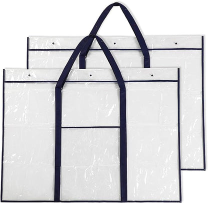 Windyun 2 Pack Large Poster Storage Bag 48" x 36" Bulletin Board Holder Art by Windyun