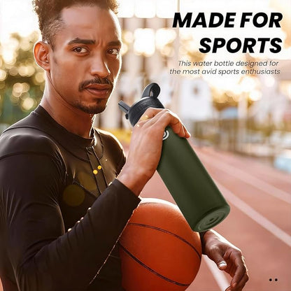 COKTIK 22oz Sports Water Bottle, Stainless Steel Water Bottle - Image 7