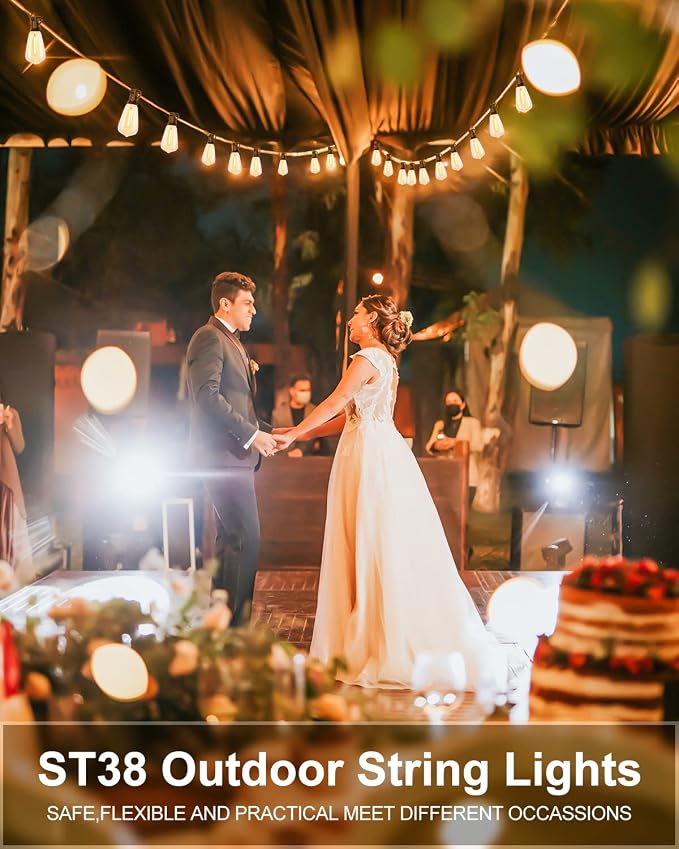 Lightdot 450FT Outdoor String Lights, LED Bistro String Lights - Image 7