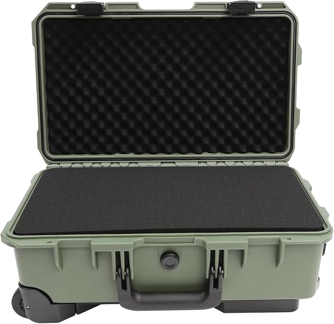 22" Weatherproof Hard Case Rolling Waterproof Case Dry Box - Image 3