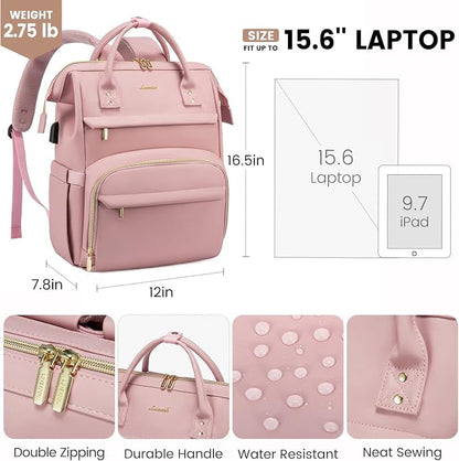 LOVEVOOK Leather Laptop Backpack - Image 5