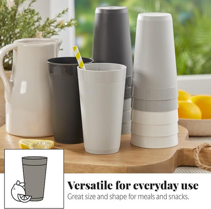 US Acrylic Newport 20 ounce Unbreakable Plastic Stackable Water Tumblers in - Image 4