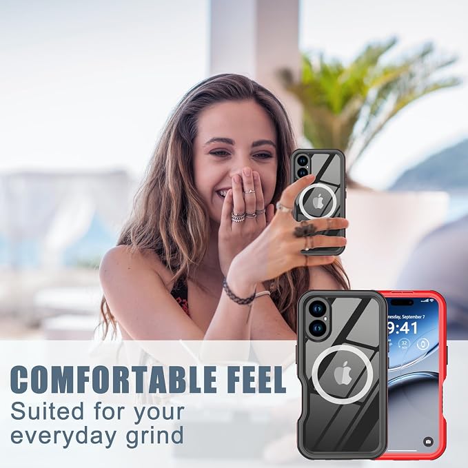 for iPhone 16 Case Waterproof, Full-Body Hard Case Built-in - Image 8