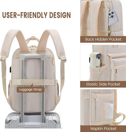 LOVEVOOK Laptop Backpack for Women 15.6 Inch Laptop Bag - Image 3