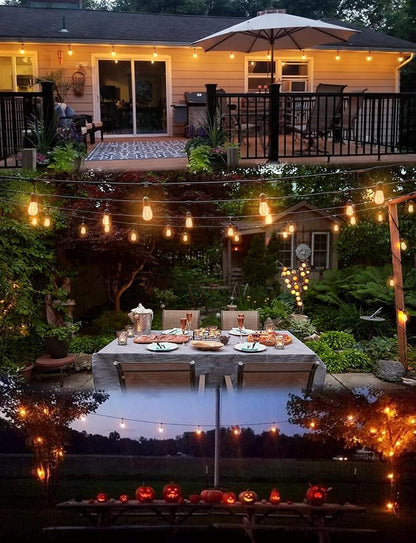 Outdoor String Lights LED 100FT Commercial Grade Heavy Duty Light String Lights - Image 9