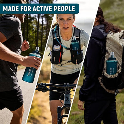 Soft Flask 500ML, TPU Collapsible Soft Water Bottle - Image 6
