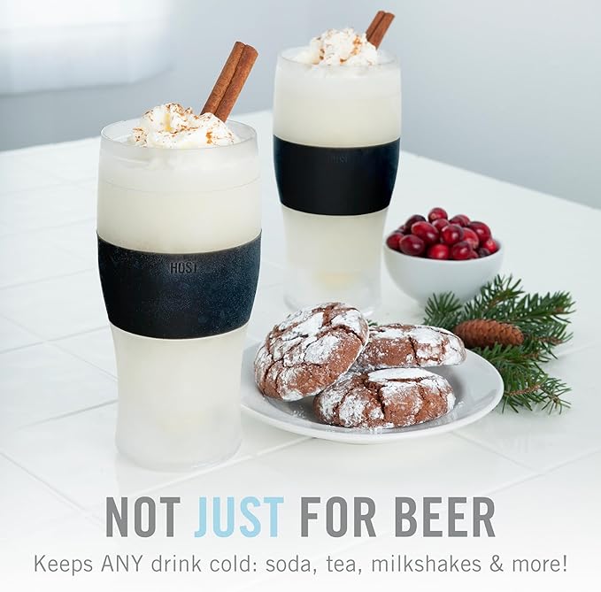 Host FREEZE Beer Glasses, Frozen Beer Mugs, Freezable Pint Glass Set, Insulated - Image 5