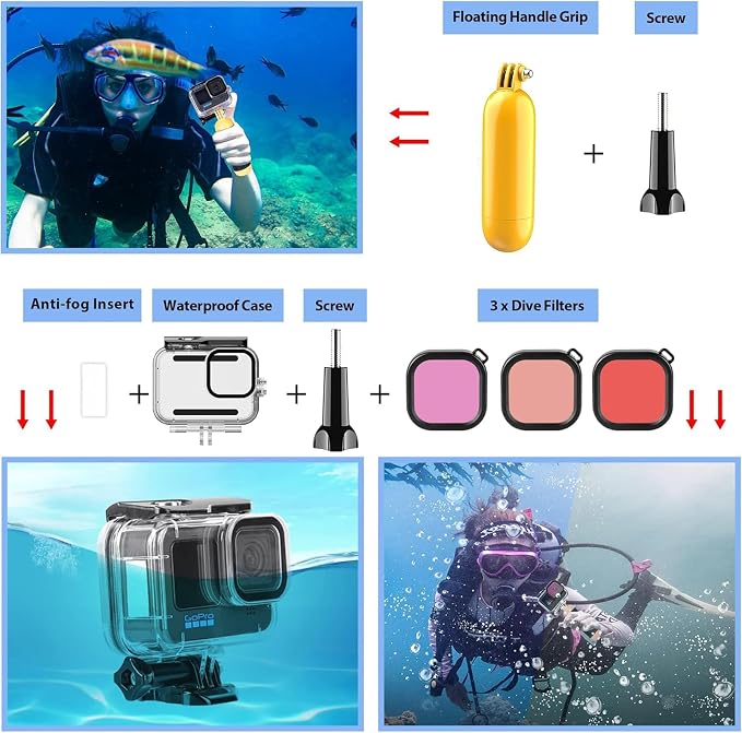 HONGDAK Action Camera Accessories Kit - Image 3