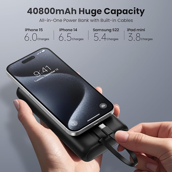 Ekrist Upgraded Portable Charger 40800mAh Power Bank - Image 2