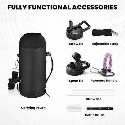 RAYMYLO Insulated Water Bottle 40 oz, Triple Wall Vacuum Stainless Steel - Image 6