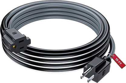 Maximm 15 Ft Black, Heavy Duty 16 AWG, ETL Listed by MaximmCable