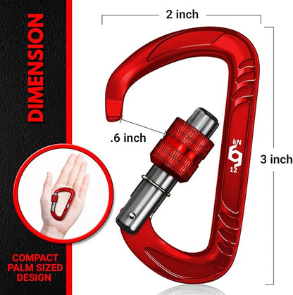 Rhino Produxs 12kN Heavy Duty Carabiner Clips, - Image 2