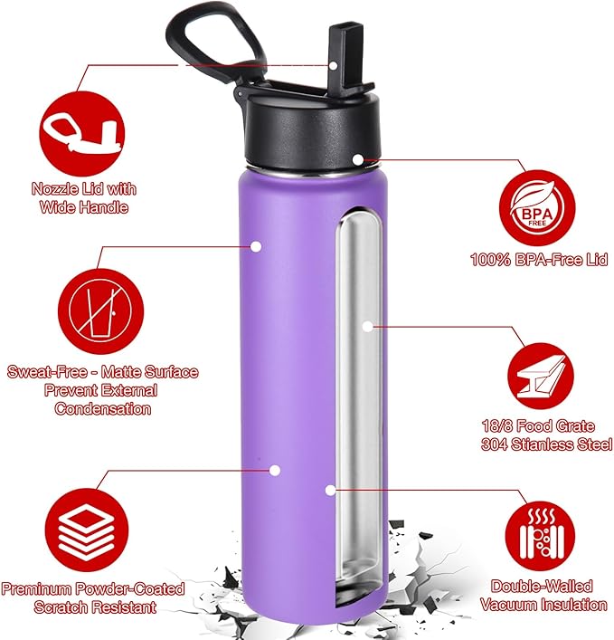Volhoply 24oz Insulated Water Bottle - Image 5