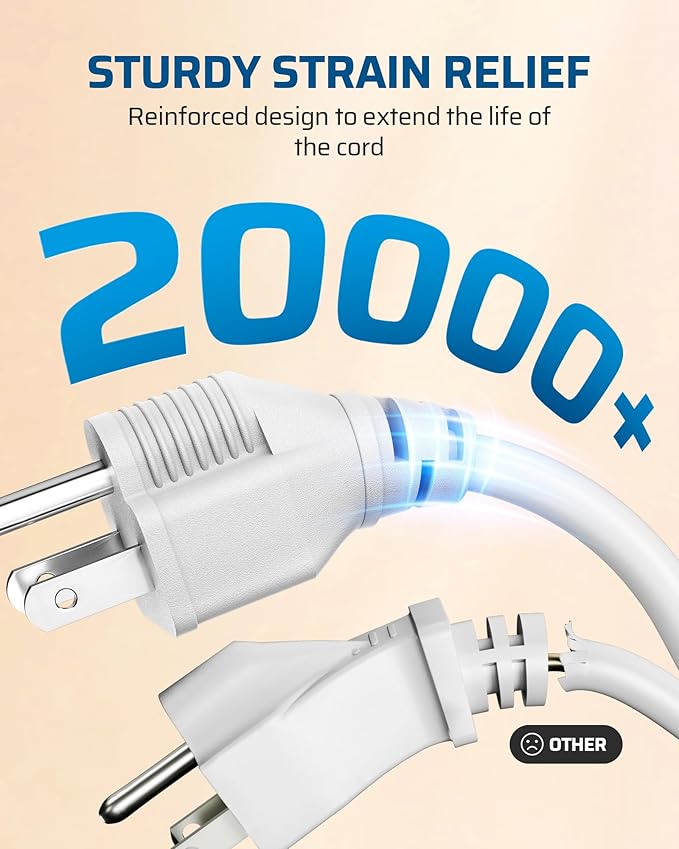 DEWENWILS 6ft Extension Cord, 16 AWG SJTW Weatherproof Power Cable - Image 5