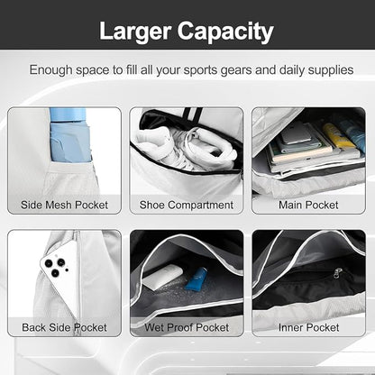 Hoedia Sports Drawstring Backpack - Image 3