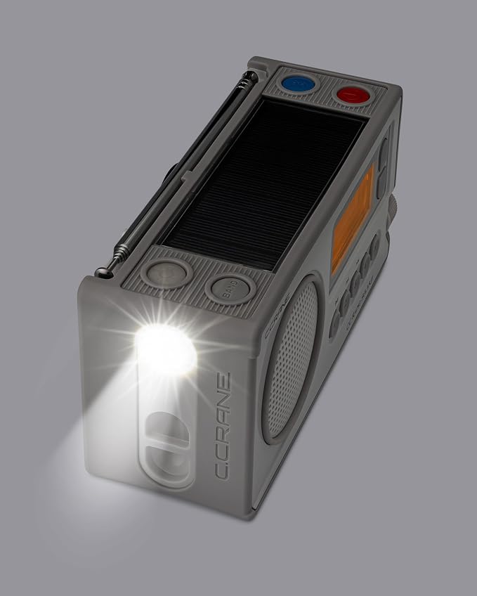 C. Crane CCRadio Solar with Bluetooth Receiving, Emergency Crank NOAA Weather - Image 6