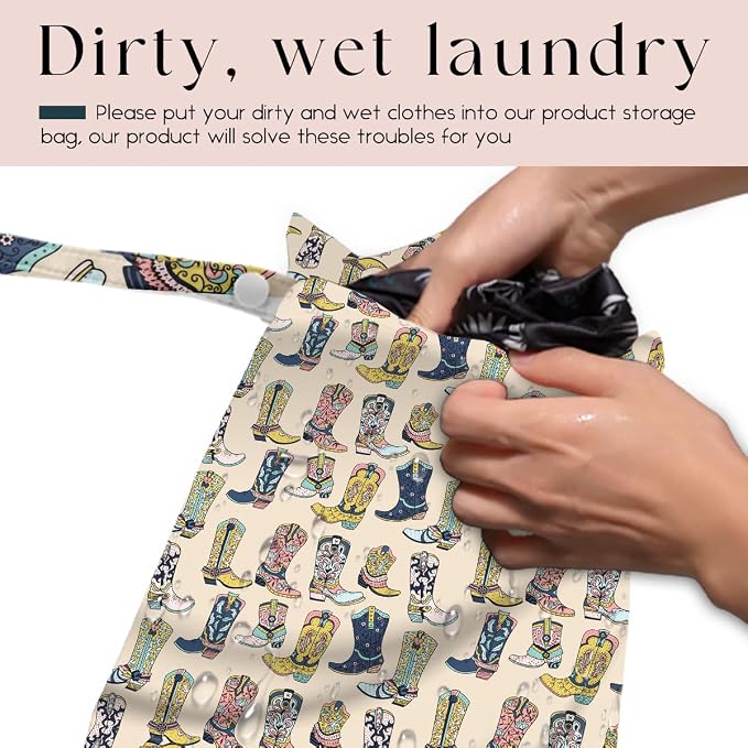 Waterproof Wet Bag for Swimsuit, Travel Beach Wet Dry Bag, Hidden Zipper - Image 3