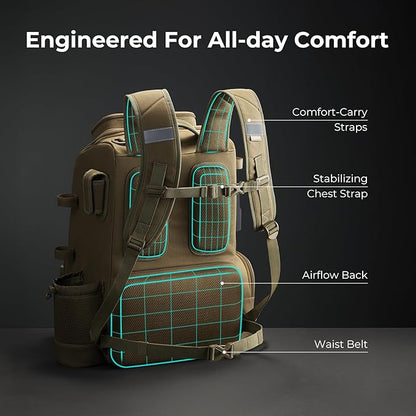 Piscifun 52L Fishing Tackle Backpack - Image 5