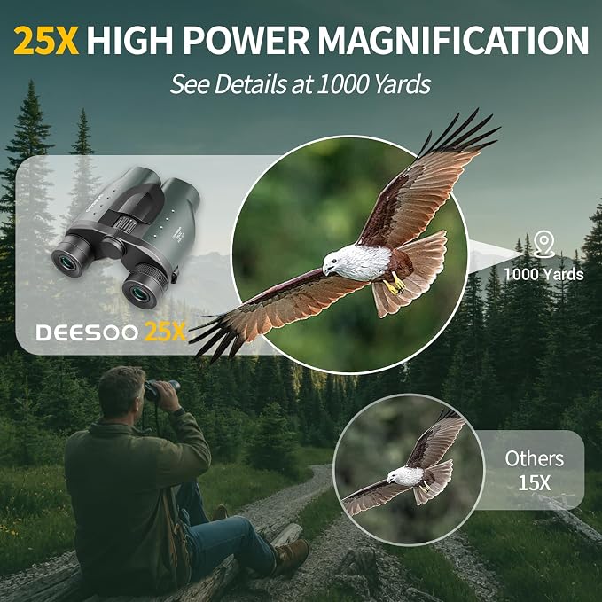 25x32 Compact Binoculars for Bird Watching - Image 2