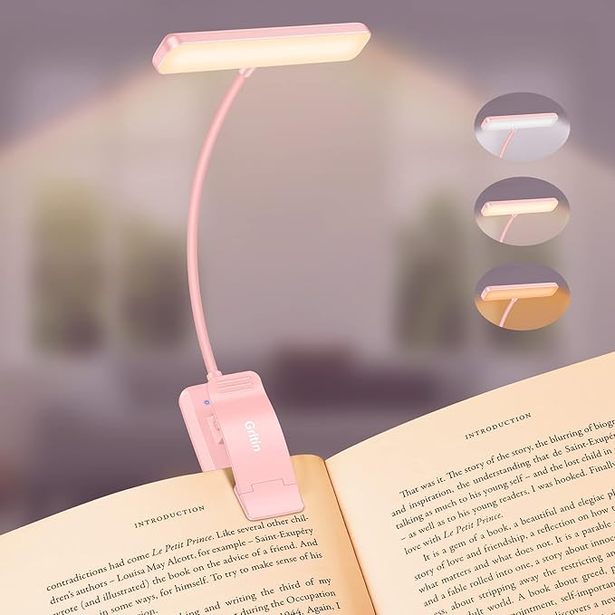 Gritin 19 LED Rechargeable Book Light by Gritin