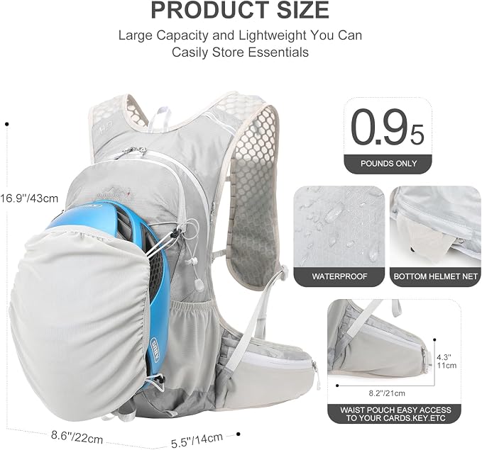 IX INOXTO Hydration Backpack, 18L Lightweight Hiking Backpack - Image 3