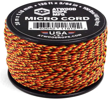 Atwood Rope MFG Micro Utility Cord 1.18mm X 125ft Reusable Spool | Tactical by AtwoodRopeMFG