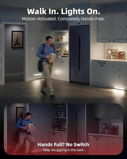 3Pack-Under Cabinet Lighting Wireless, Rechargeable Battery Motion Sensor Light - Image 5