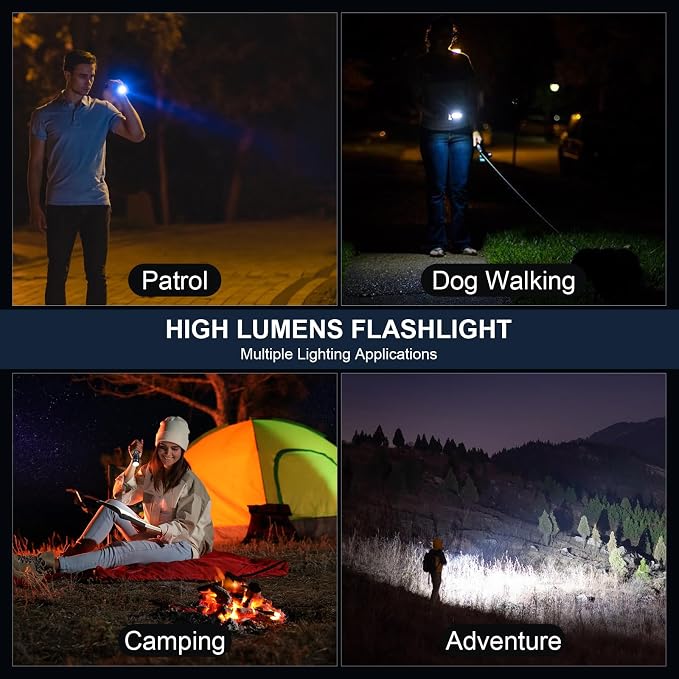 3 Pack Rechargeable Flashlights High Lumens, 990000LM Super Bright LED - Image 9