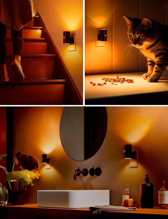 L LOHAS LED Motion Sensor Night Light, Amber Nightlights, Motion Activated - Image 6