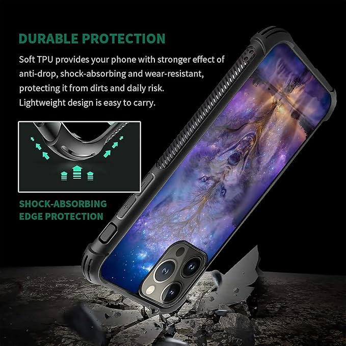 for iPhone 16 Pro Max Case, Wolves in The Woods Pattern Graphic Design Girl Boy - Image 5