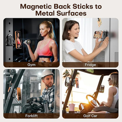 OMOTON TP02 360°Rotating for MagSafe Tripod, Adjustable Aluminum Magnetic Phone - Image 4