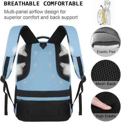Volher Laptop Backpack, Business Travel Anti Theft Slim Durable Laptops Backpack - Image 5