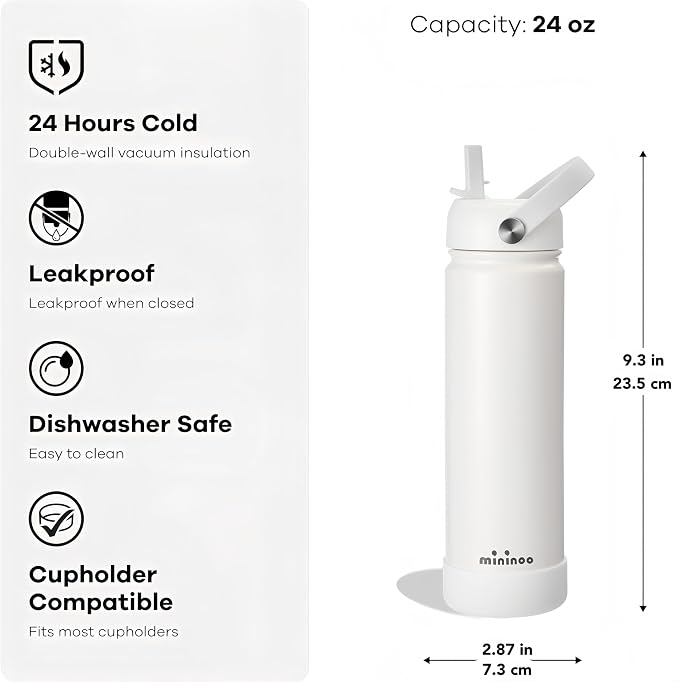 Mininoo Insulated Stainless Steel Water Bottle - Image 5