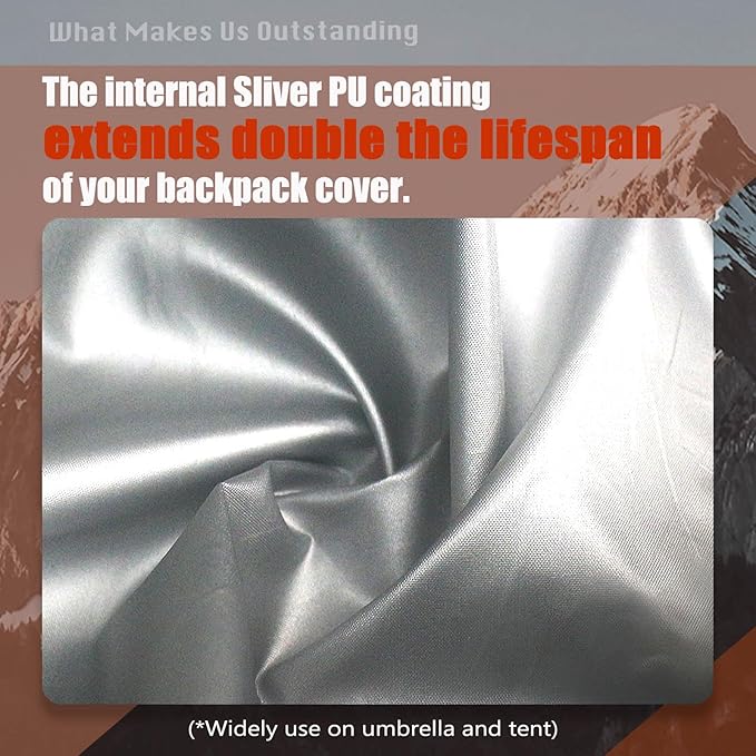 Frelaxy Waterproof Backpack Rain Cover, 10000mm Waterproof Level, Upgraded - Image 4