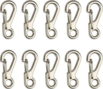 SWATOM Small Mini Carabiner Clip Tiny Spring Snap Hook Keychains Micro by SWATOM
