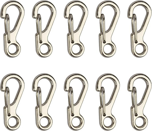 SWATOM Small Mini Carabiner Clip Tiny Spring Snap Hook Keychains Micro by SWATOM