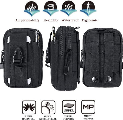 Belt Pouch, Tactical Molle Phone Pouch EDC Utility Pouches Waist Bag, Small - Image 4