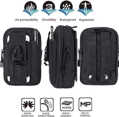 Belt Pouch, Tactical Molle Phone Pouch EDC Utility Pouches Waist Bag, Small - Image 4