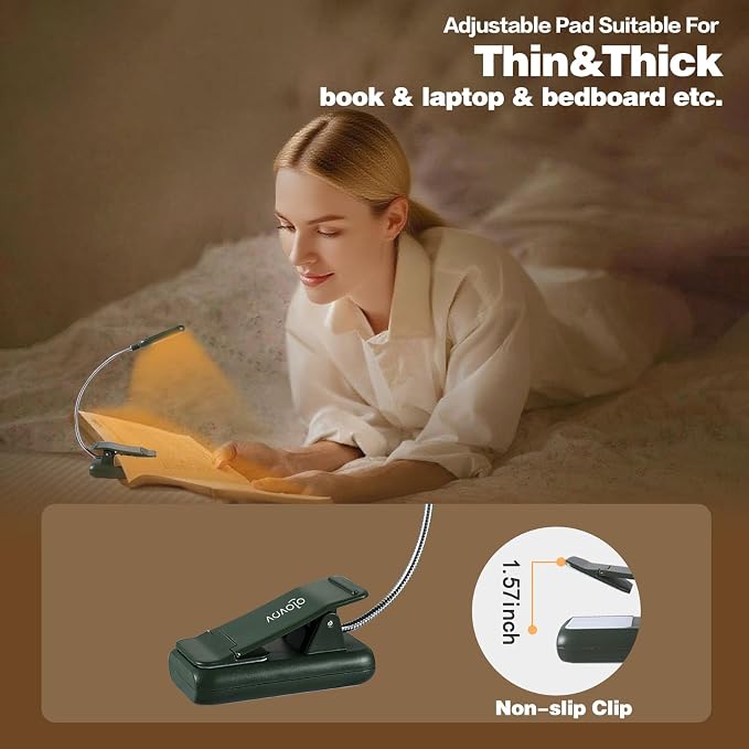 VAVOFO Rechargeable Book Light for Reading in Bed Kids, 7 LED Reading Light - Image 6
