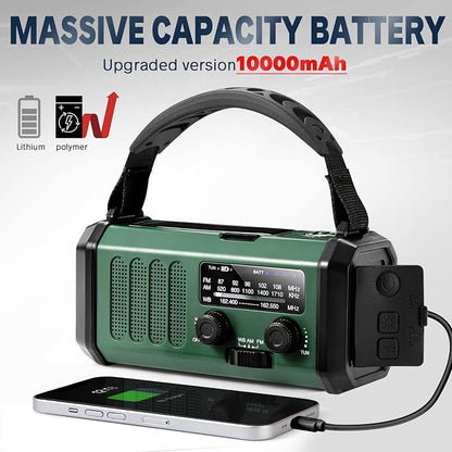 Hand Crank Emergency Radio, NOAA Weather Radio - Image 2