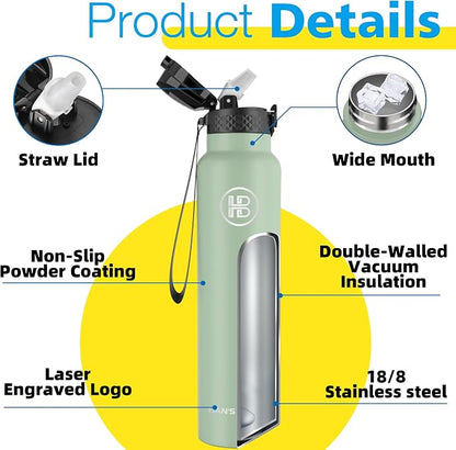 Han's Bottle Sports Water Bottle - 32 Oz - Image 5
