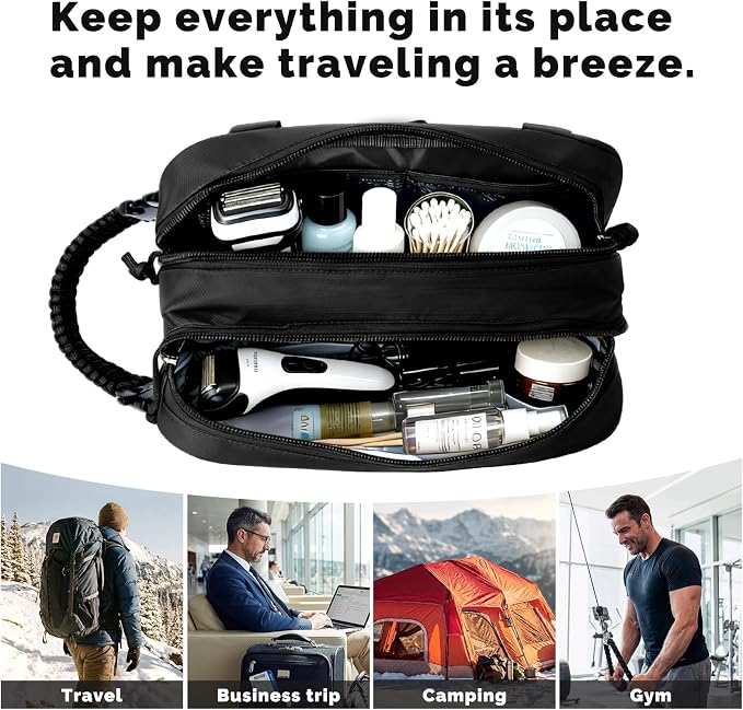 Toiletry Bag for Men Tactical Travel Dopp Kit - Image 7