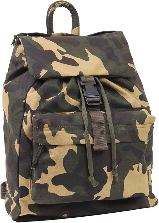 Rothco Canvas Daypack – Heavy-Duty Cotton Canvas Backpack by Rothco