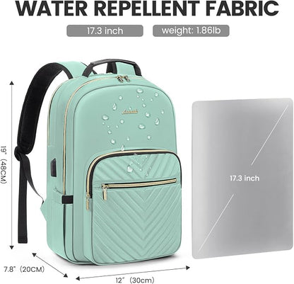 LOVEVOOK Laptop Backpack for Women 17.3 inch, Cute Womens Travel Backpack Purse - Image 4